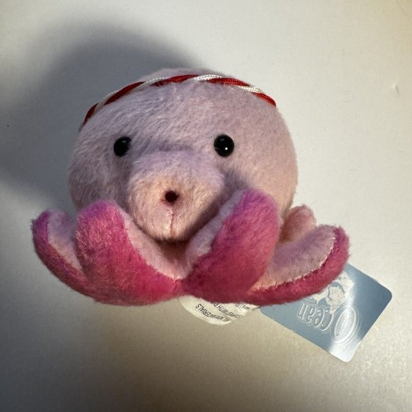 !Ocean Park Hong Kong Octopus Takoyaki Pink Keychain Souvenir Collectible 4" NWT - Picture 1 of 6